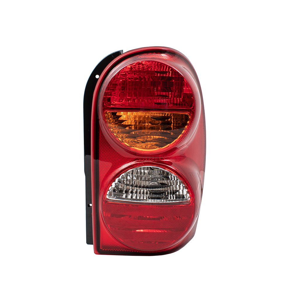 Brock Replacement Passenger Tail Light with Harness and Bulb Sockets Compatible with 2002-2004 Liberty 55155828AH