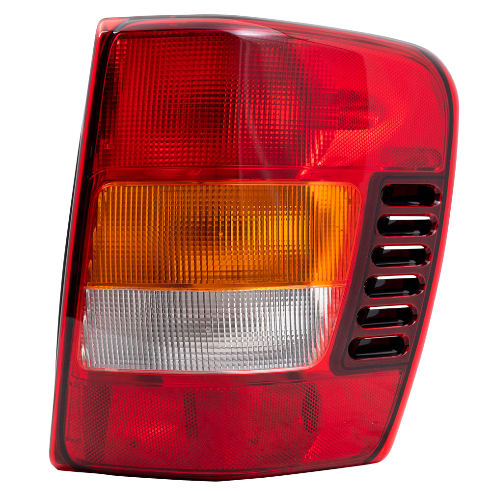 Brock Replacement Set Driver and Passenger Tail Lights Lens with Circuit Boards Compatible with 2002-2004 Grand Cherokee 55155138AJ 55155138AJ