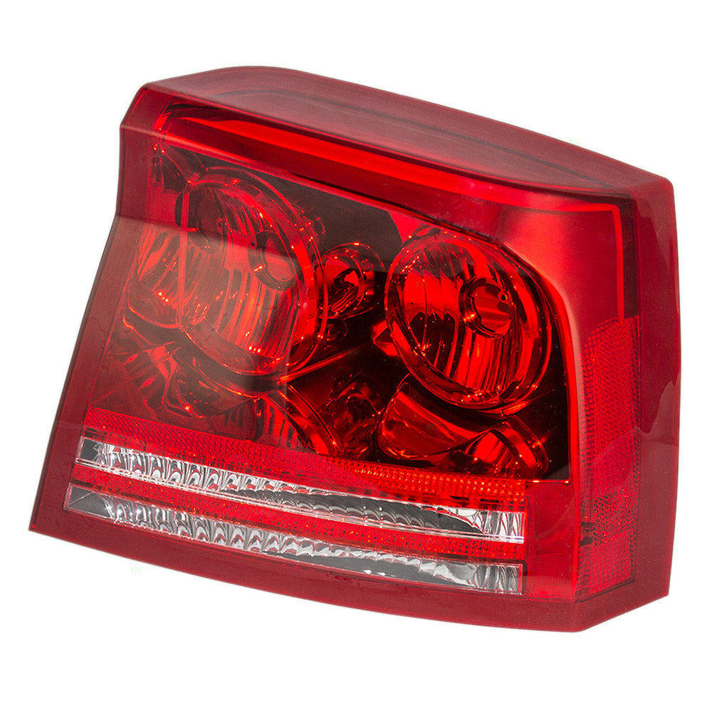 Brock Replacement Passenger Tail Light Compatible with 2006-2008 Charger 5174406AA