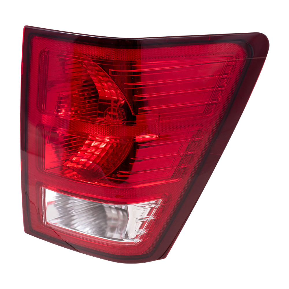 Brock Replacement Passenger Tail Light Compatible with 2007-2010 Grand Cherokee 55079012AC