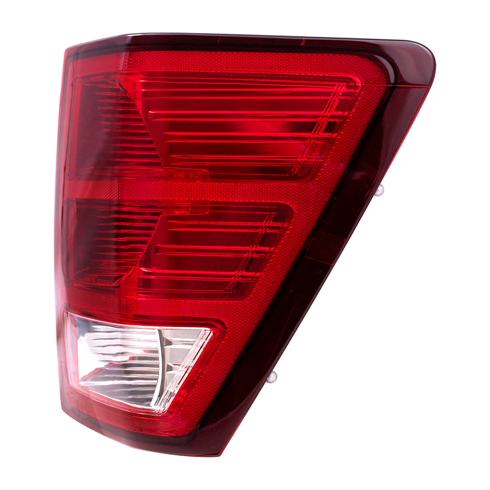 Brock Replacement Passenger Tail Light Compatible with 2007-2010 Grand Cherokee 55079012AC