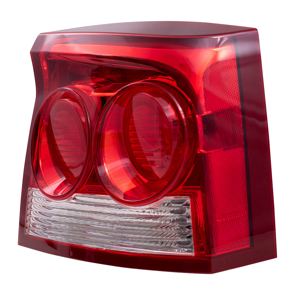 Brock Replacement Set Driver and Passenger Tail Light Compatible with 2009-2010 Charger 4806449AD 4806448AD