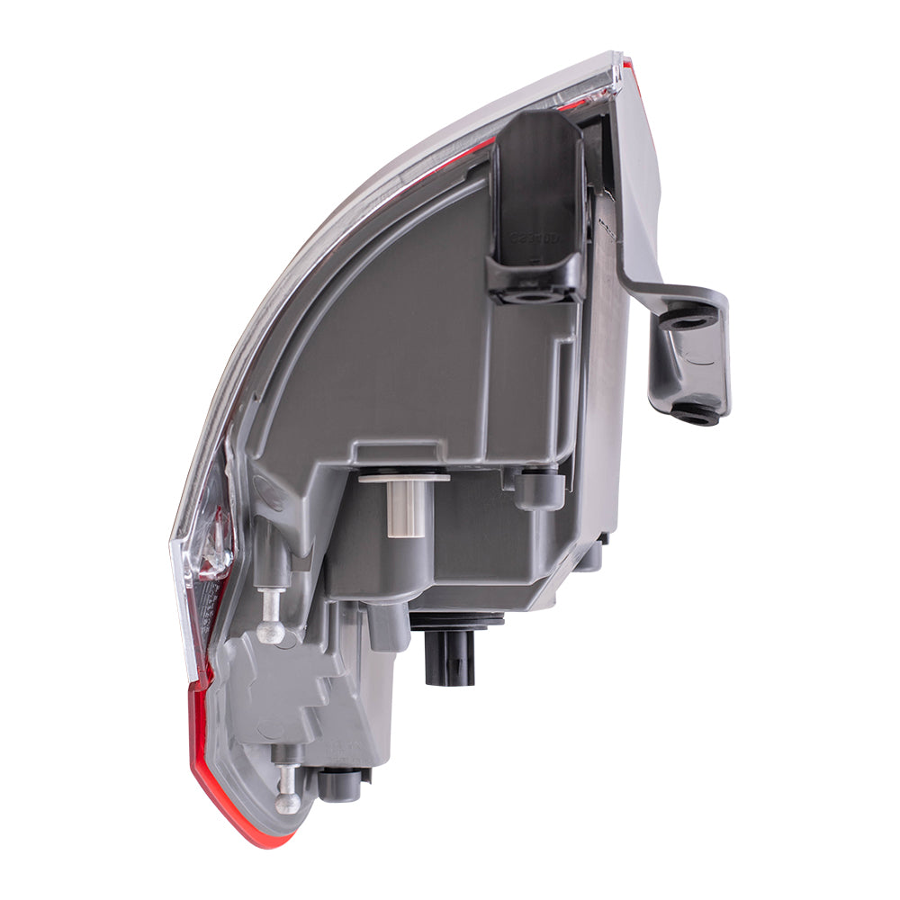 Brock Replacement Driver Side Tail Light Assembly with Platinum Insert Body Mounted Panel Compatible with 2014-2020 Grand Cherokee