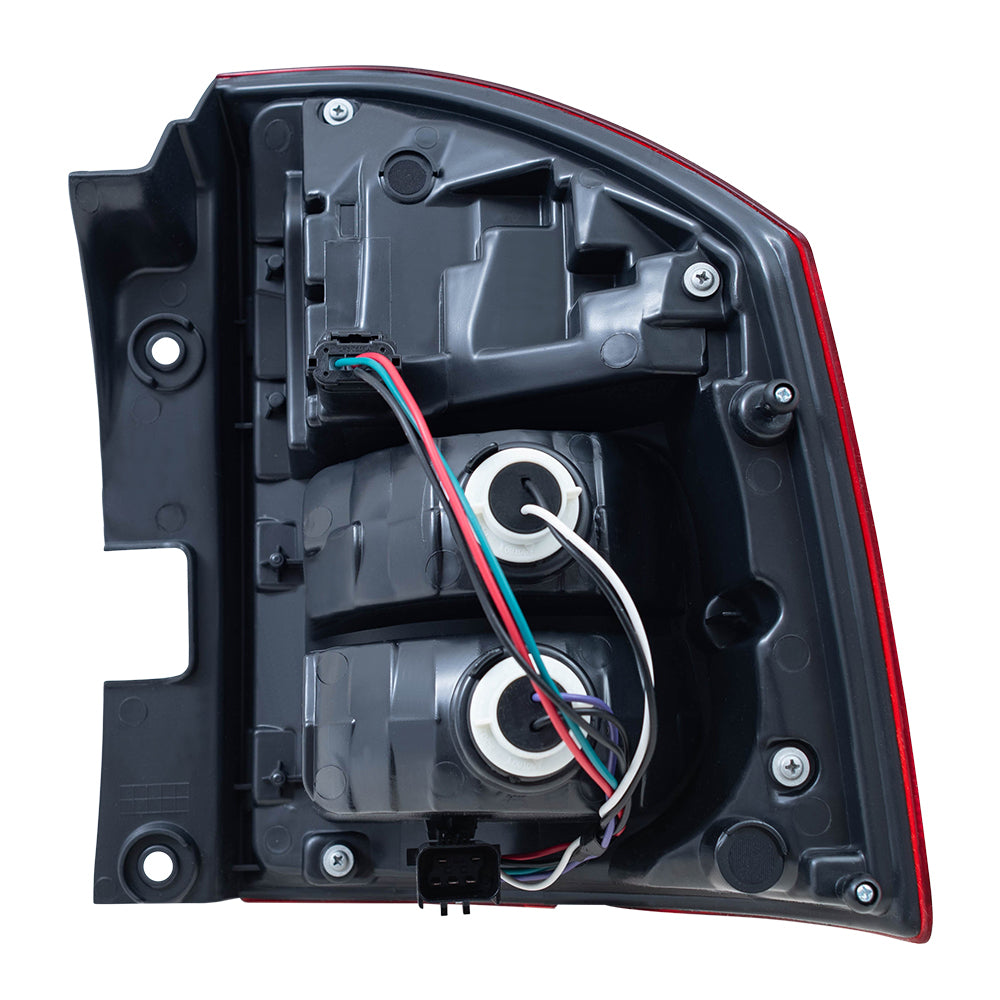 Brock Aftermarket Replacement Driver Left Combination Tail Light Assembly Compatible With 2014-2017 Jeep Compass