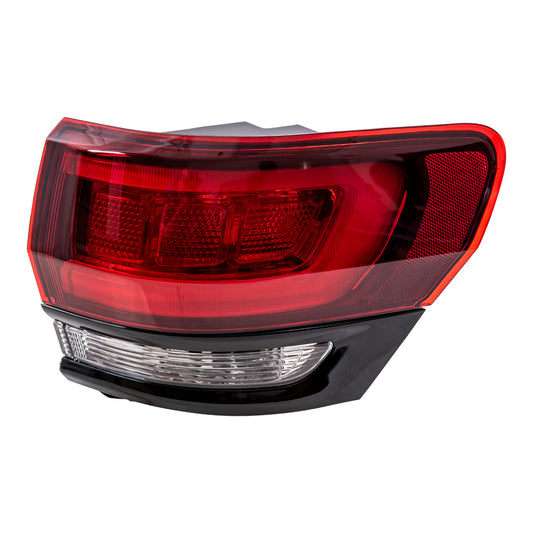 Brock Replacement Passenger Side Tail Light Assembly Quarter Mounted Compatible with 2014-2021 Jeep Grand Cherokee SRT/ 2014-2021 Trackhawk