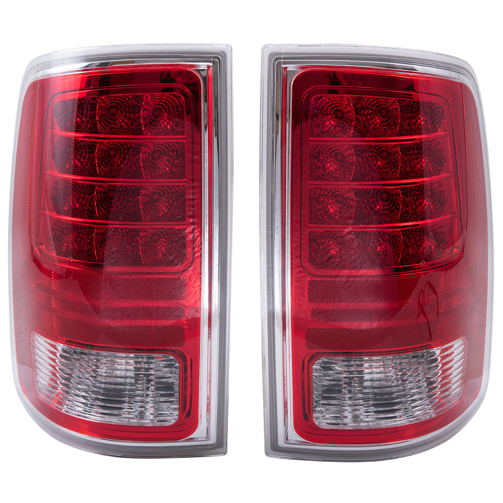 Tail Light for 2013-2018 1500 Simple Design Chrome Trim  Classic for 2013-2018 2500 2013-2018 3500 2019-2023 1500 Classic 68093078AC Set