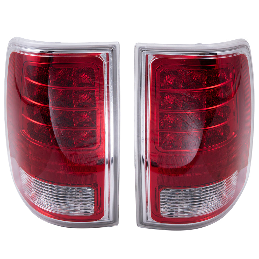 Brock 2222-0092S Replacement LED Tail Light Assembly Set Simple Design