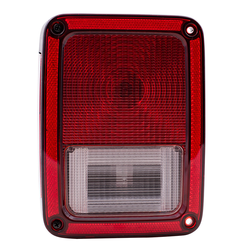 Brock Replacement Driver Tail Light Compatible with 2007-2017 Wrangler 2018 Wrangler JK 55077891AH CH2800177
