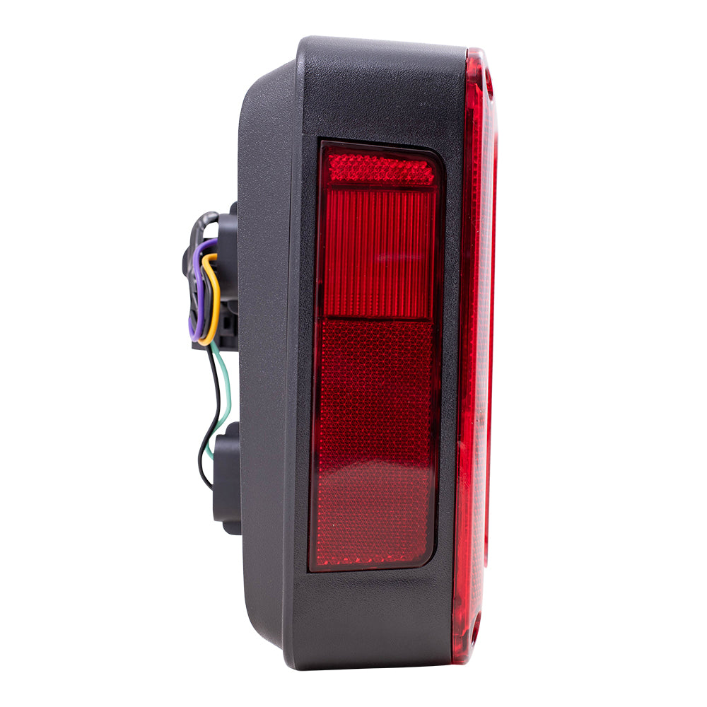 Brock Replacement Driver Tail Light Compatible with 2007-2017 Wrangler 2018 Wrangler JK 55077891AH CH2800177