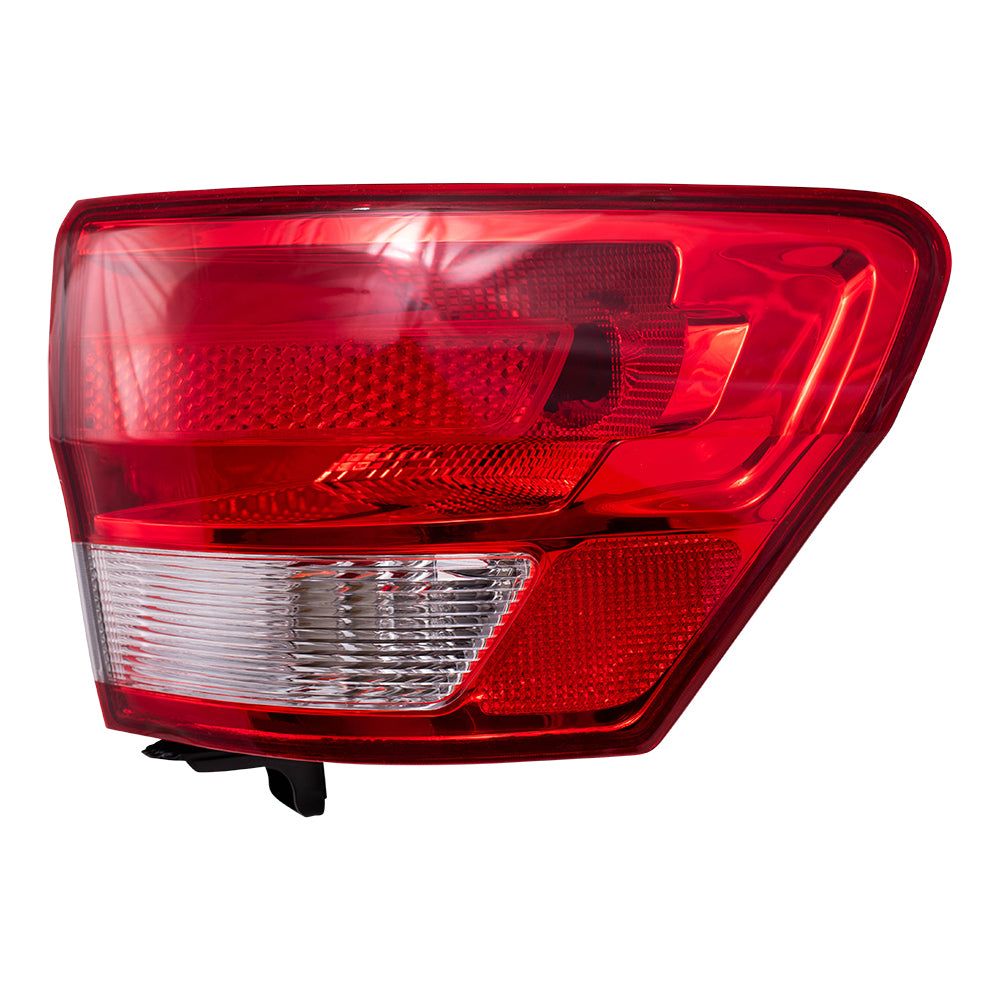 Brock Replacement Set Driver and Passenger Quarter Panel Mounted Tail Lights Compatible with 2011-2013 Grand Cherokee 55079421AG 55079420AG