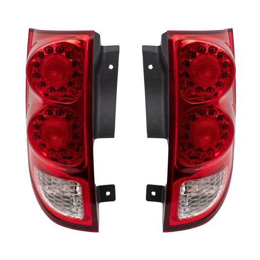 Brock Replacement Set Driver and Passenger Tail Lights Compatible with 2011-2018 Grand Caravan Van 5182535AD 5182534AD