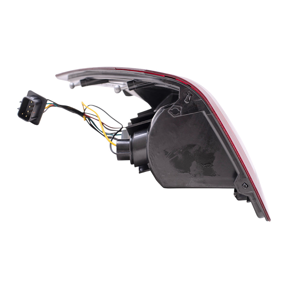 Brock Replacement Driver Tail Light with Bulb Sockets and Wiring Compatible with 2005-2006 Grand Cherokee 55156615AF