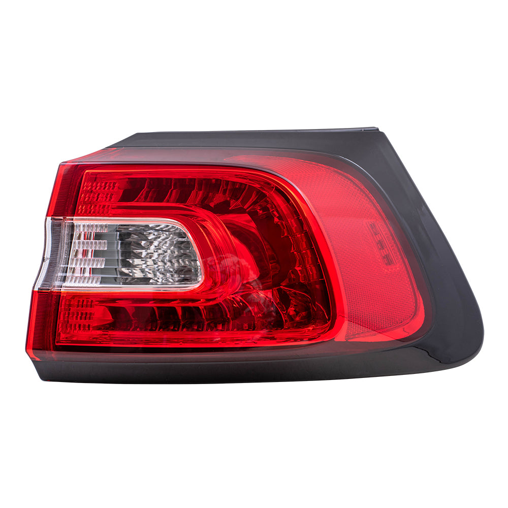 Brock Replacement Passenger Quarter Panel Mounted Tail Light Compatible with 2014-2017 Cherokee 68102906AF