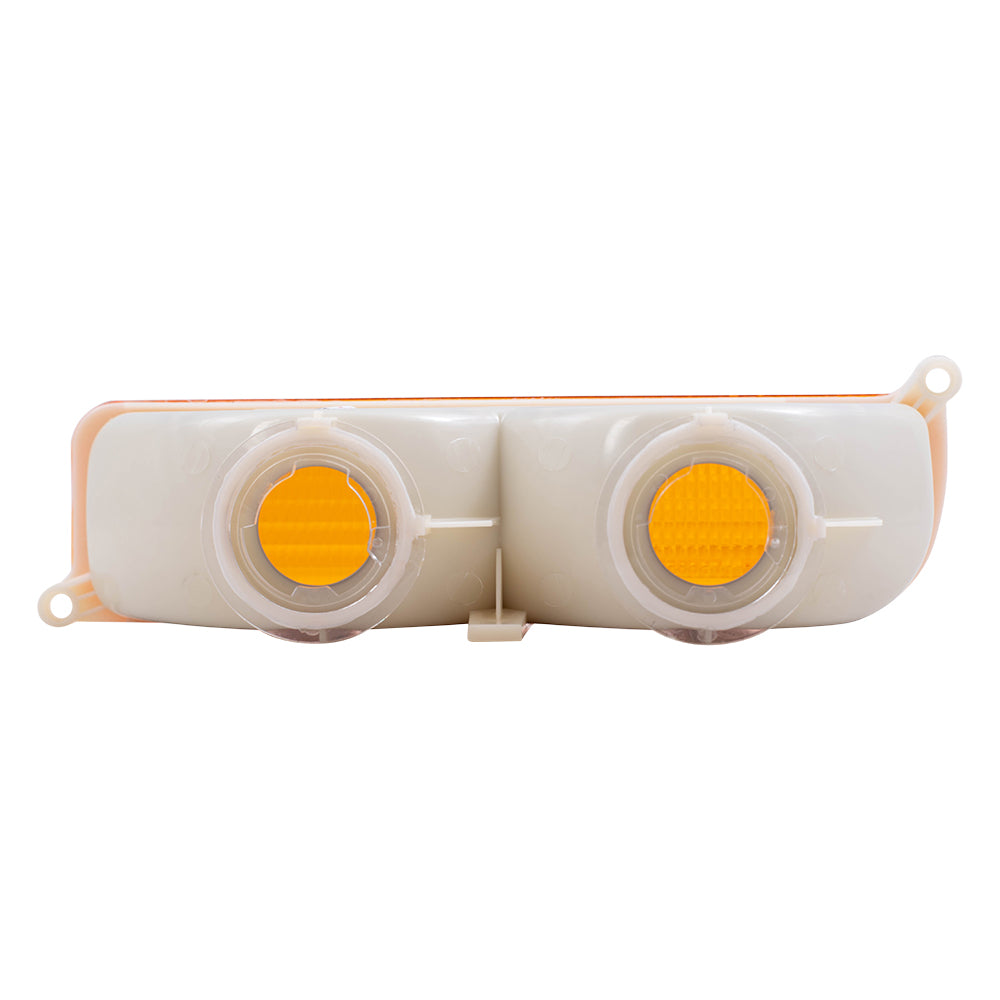 Brock Replacement Set Driver and Passenger Park Signal Front Mounted Lights Compatible with 1997-2001 Cherokee 55055143 55055142