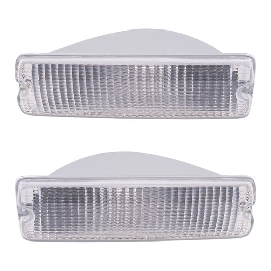 Park/Signal/Side Marker for 1991-1993 D150 for 1991-1993 D250 1991-1993 D350 1991-1993 Ramcharger 1991-1993 W150 1991-1993 W250 1991-1993 W350 55026085 Set CH2520106