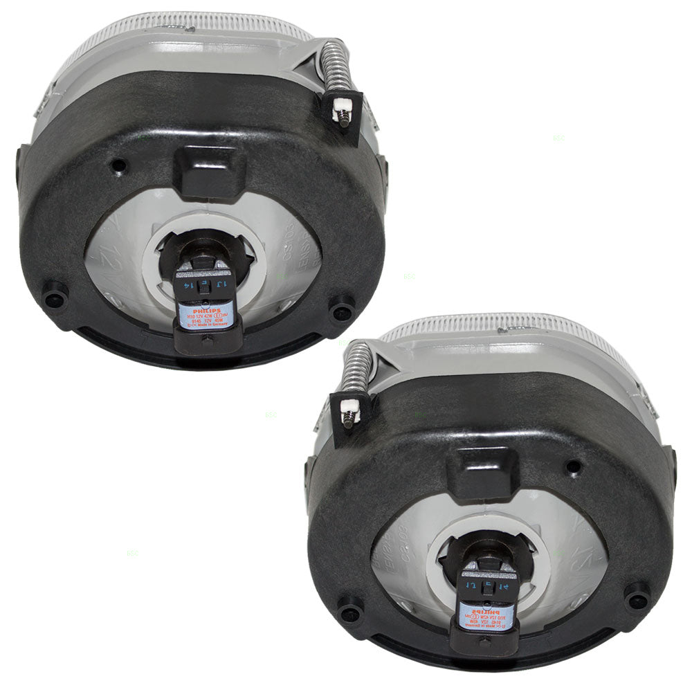 Brock Replacement Set Driver and Passenger Pair Fog Lights Compatible with 2002-2004 Liberty 5083895AA 5083896AA