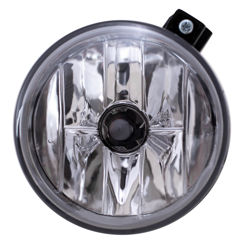 Brock Replacement Round Fog Light Lamp w/ Clear Lens Compatible with 01-03 Durango 01-04 Dakota Pickup Truck 55077320AB