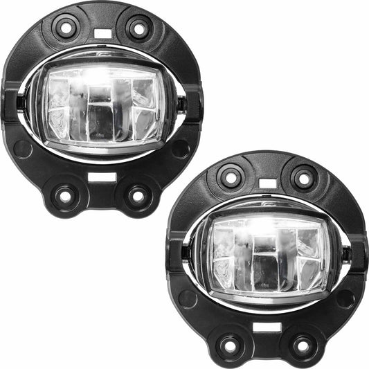 Brock 2225-0080B-2 Driver Side Left Passenger Side Right LED Fog Light Assembly Set Compatible with 2019-2022 Jeep Cherokee Built From 4-24-2019