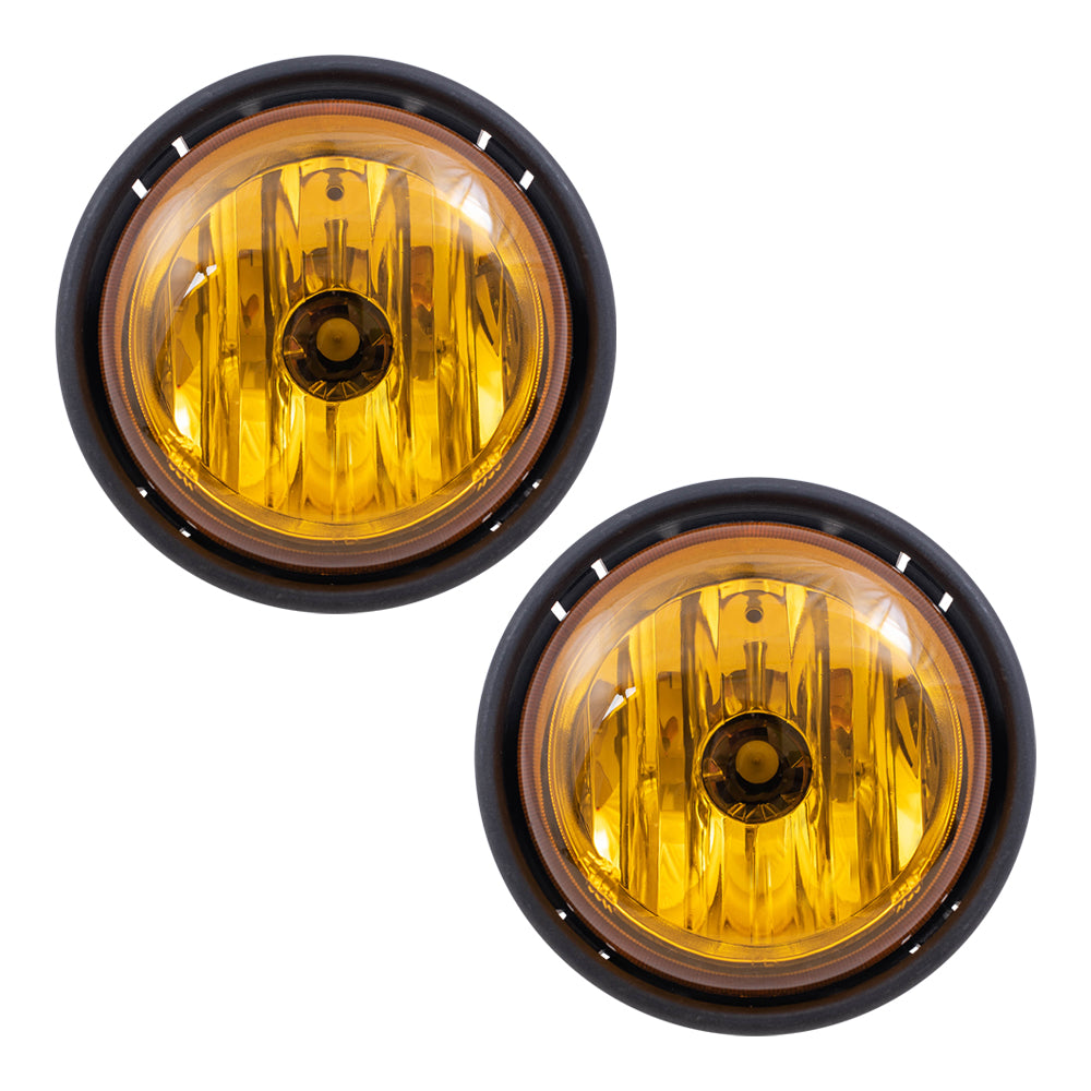 Fog Light for 2001-2010 Columbia Amber Lens L=R for A0675742001