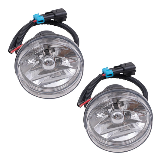 Brock Replacement Fog Lights Pair Compatible with 2008-2016 Pinnacle CXU612 CXU613 Replaces 84722512