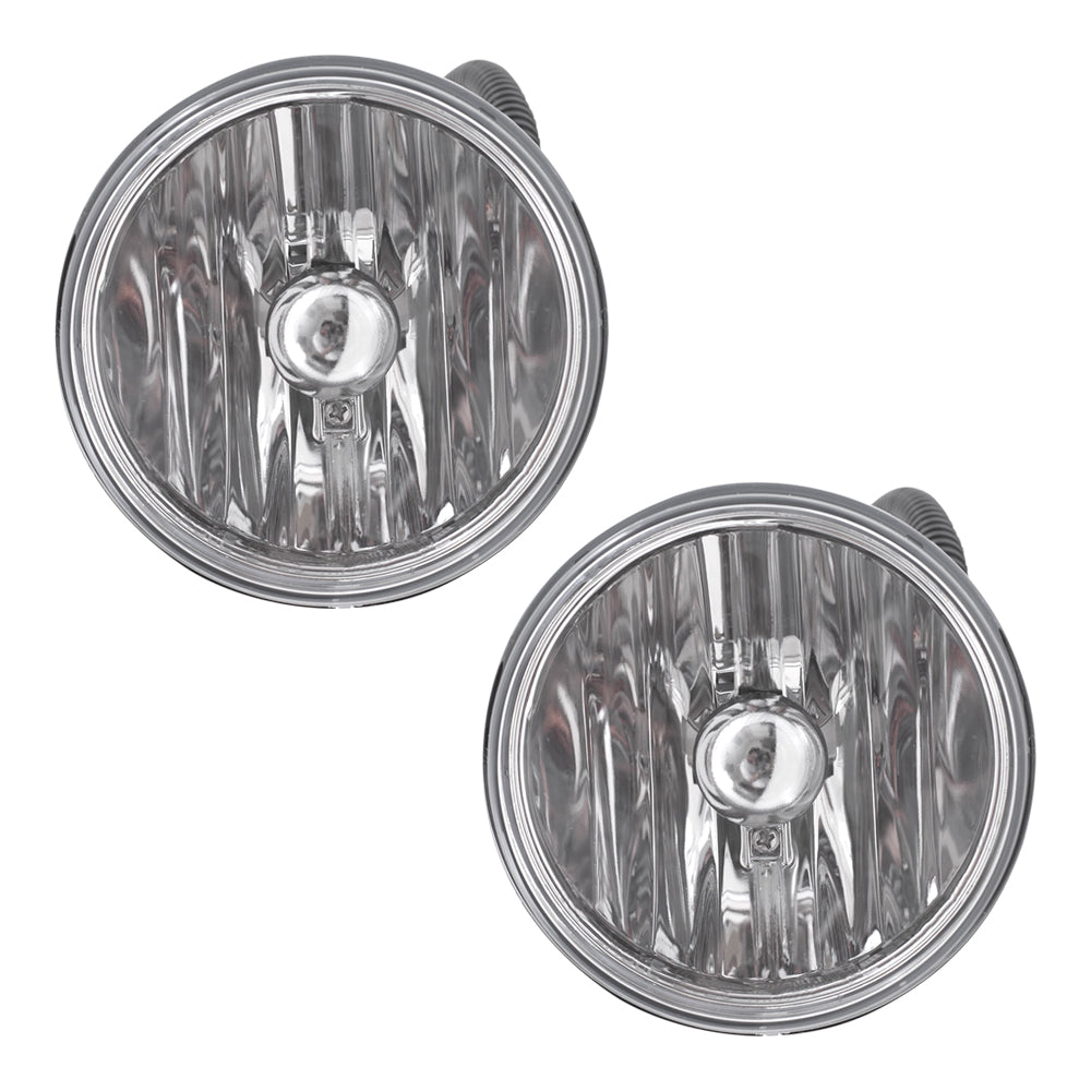 Brock Replacement Fog Lights Pair Compatible with 2008-2016 Pinnacle CXU612 CXU613 Replaces 84722512