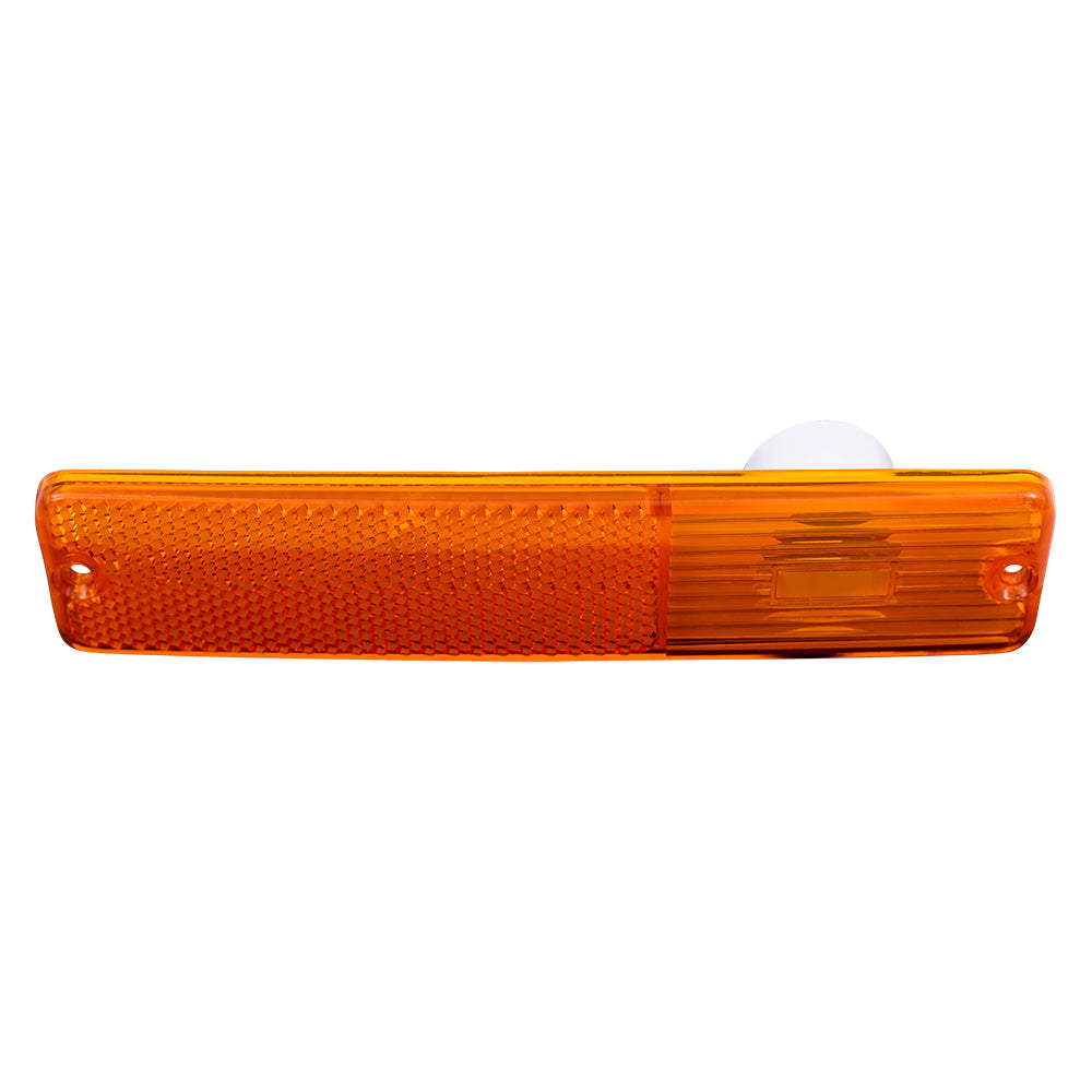 Brock Replacement Front Signal Side Marker Light Lens Compatible with 84-91 Grand Wagoneer Cherokee CJ Series J0994020