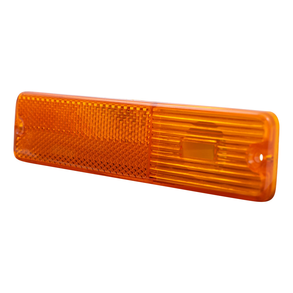 Brock Replacement Front Signal Side Marker Light Lens Compatible with 84-91 Grand Wagoneer Cherokee CJ Series J0994020