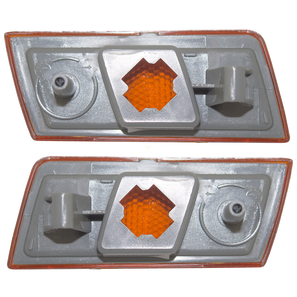 Brock Replacement Set Driver and Passenger Signal Side Marker Lights Compatible with 2005-2010 300 4805861AA 4805860AA