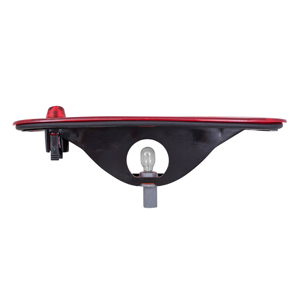 Brock Replacement Rear Third 3rd Brake Light Lamp CHMSL Center High Mount Stop Light Lens Compatible with 2001-2007 Caravan Town & Country 4857214AB