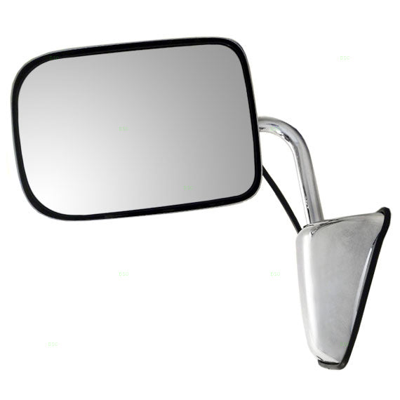 Replacement Drivers Power Side View Chrome 6x9 Mirror Compatible with 1988-1993 Ram Pickup Truck Ramcharger 55154669