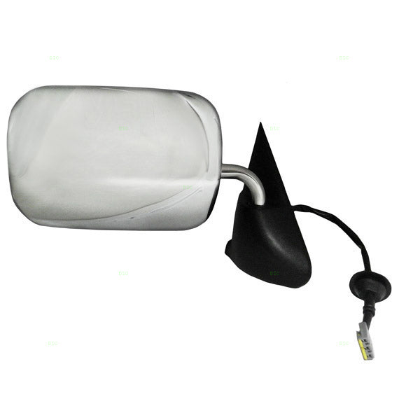 Replacement Passenger Power Side View Mirror with Chrome Cover Compatible with 1994-1997 Ram Pickup Truck 55076612