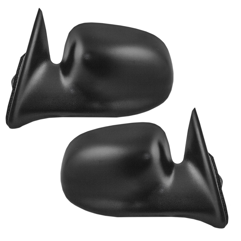 Replacement Set Driver and Passenger Power Side View Mirrors 5x7 Textured Compatible with 1997-2000 Dakota 1998-2000 Durango 55154843AE 55154842AB