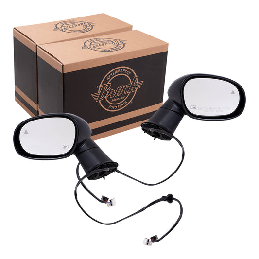 Power Mirror for 2015-2019 Challenger Blind Spot Detection Heated Non-Fold 5LD67DX8AD Set CH1320483