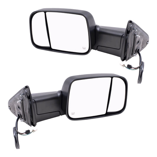 Power Towing Mirror for 2014-2018 ProMaster 1500 Built To 2/28/22 Flip-Up Temperature Sensor Turn Signal Indicator Puddle Lamp Heated Manual Fold for 2014-2018 ProMaster 2500 for 2013-2018 1500 Set