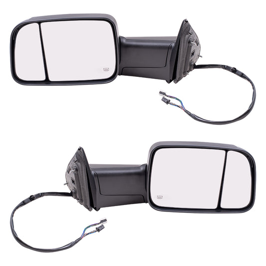 Power Mirror for 2015-2018 ProMaster 2500 Turn Signal Indicator Puddle Lamp Memory Heated Power Fold for 2015-2018 ProMaster 3500 68412885AC Set CH1320402