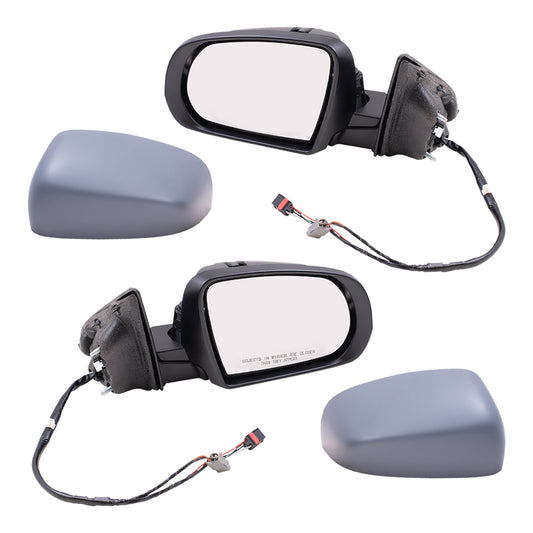Power Mirror for 2017-2024 Compass Turn Signal Indicator Heated Manual Fold 68365141AA Set CH1320499