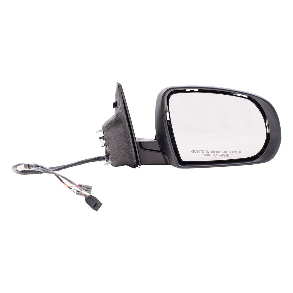 Brock Aftermarket Replacement Driver Left Passenger Right Power Mirror Set with Paint to Match Gray Cover-Chrome Base-Heat-Signal without Blind Spot Detection Compatible with 2017-2021 Jeep Compass