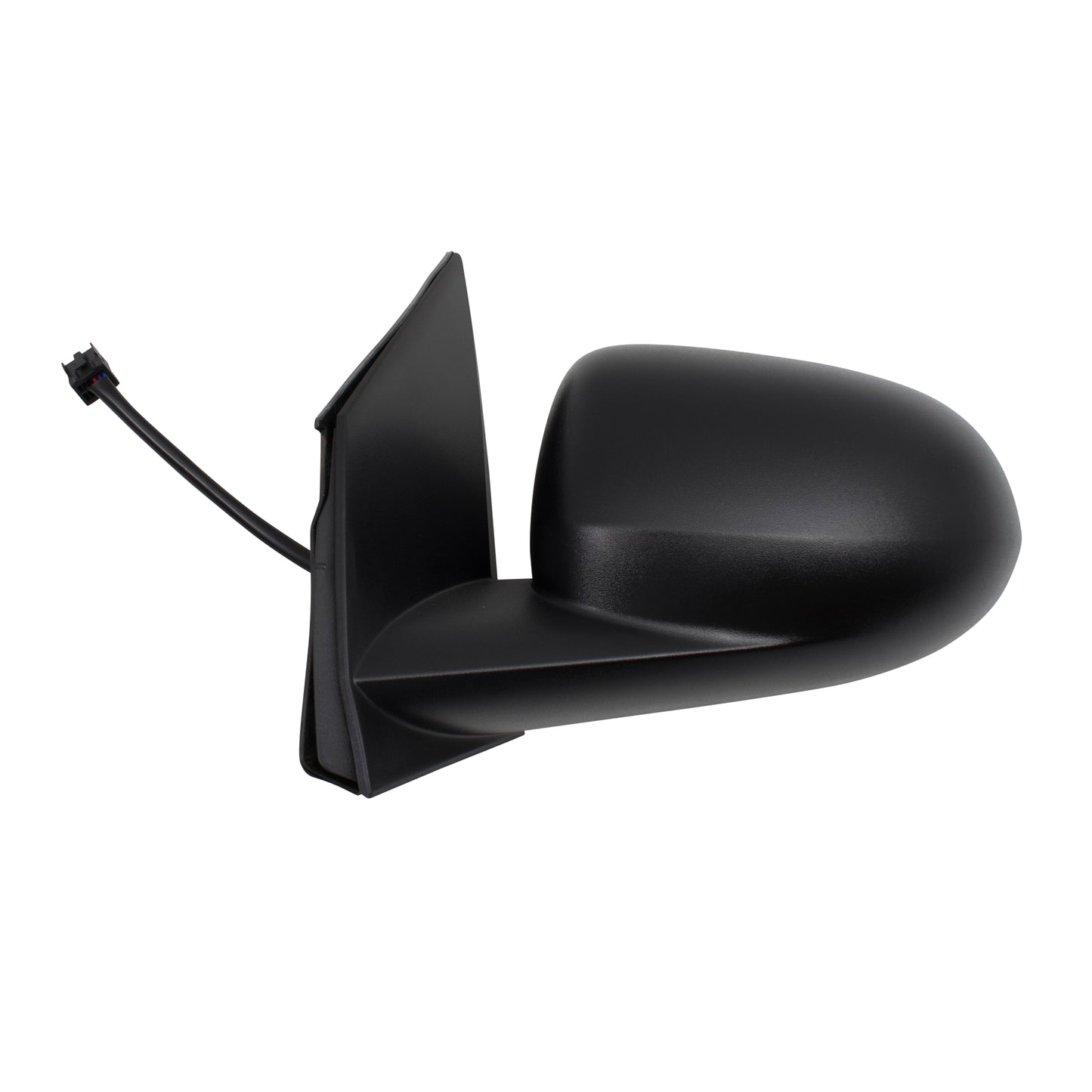 Brock Aftermarket Replacement Driver Left Passenger Right Power Mirror Textured Black Non-Folding With Heat Set