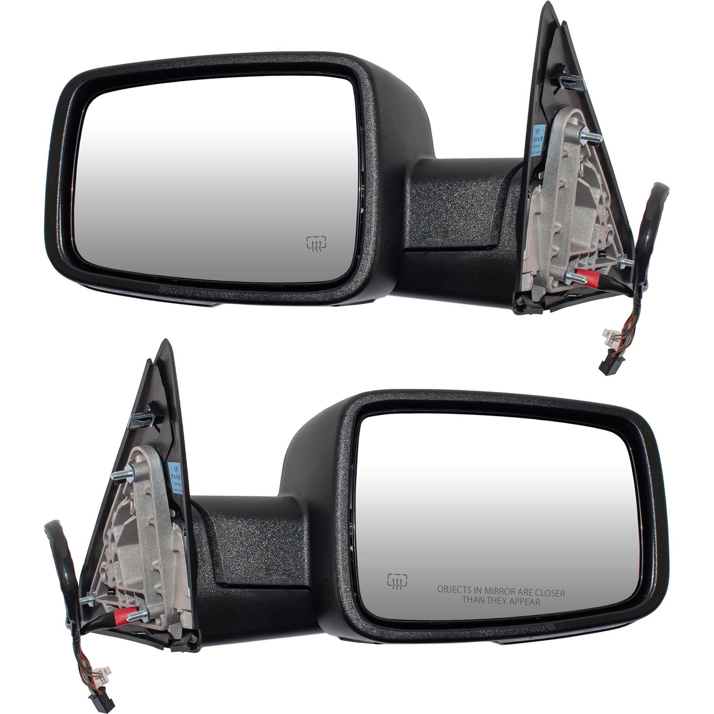 Power Mirror for 2013 1500 Turn Signal Indicator Heated Manual Fold for 2013 2500 68096197AH Set CH1320355
