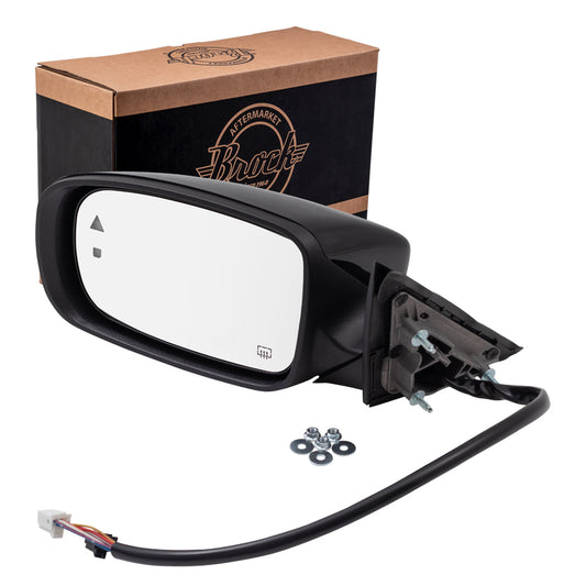 Power Mirror for 2011-2019 Charger Blind Spot Detection Memory Heated Manual Fold 1NJ05DX8AL Left