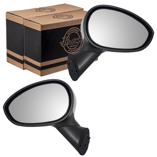 Power Mirror for 2014 500L Heated Manual Fold for 2012-2019 500 68087589AD Set FI1320101