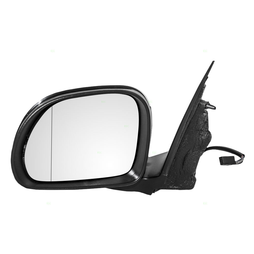 Replacement Drivers Power Side View Mirror Heated Blind Spot Glass Ready-to-Paint Compatible with 2014 2015 500L 5NF22ZZZAA