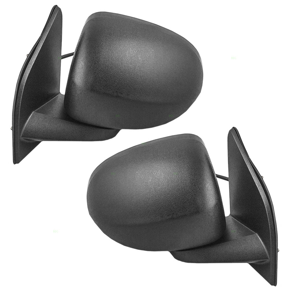 Replacement Set Driver and Passenger Power Side View Mirrors Heated Textured Compatible with 2007-2017 Compass 5115047AK 5115046AK