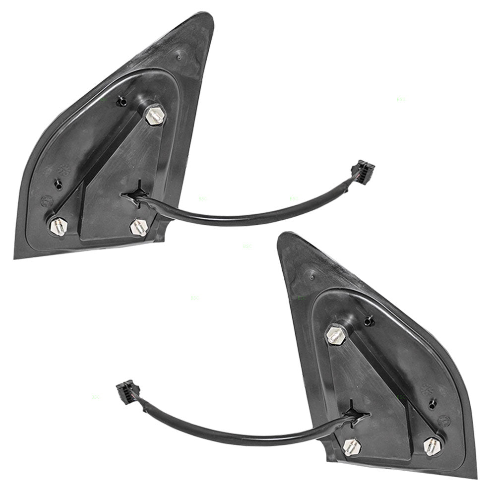 Replacement Set Driver and Passenger Power Side View Mirrors Heated Textured Compatible with 2007-2017 Compass 5115047AK 5115046AK
