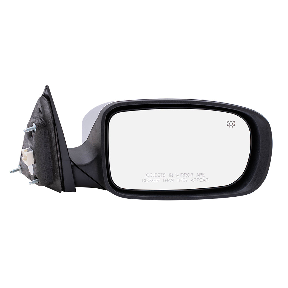 Replacement Passengers Power Side View Mirror Heated with Chrome Cover Compatible with 2011-2014 200 Sedan 68081540AD