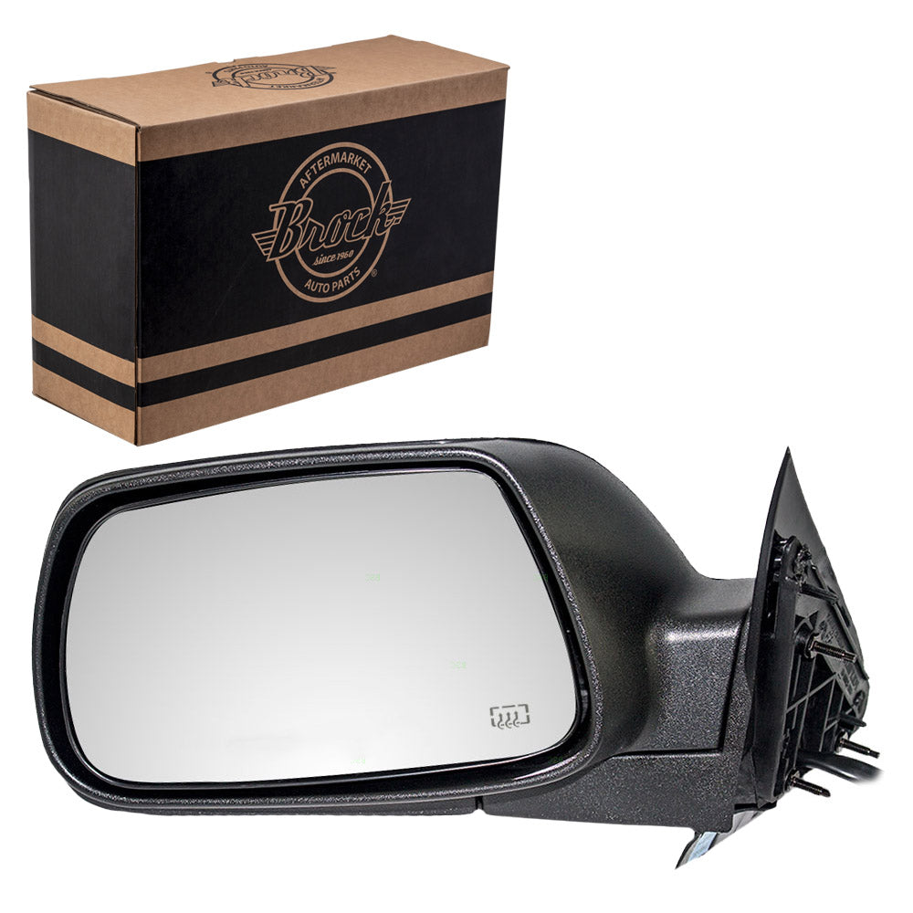 Replacement Driver Power Side View Mirror Heated Compatible with 2005-2010 Grand Cherokee 55156453AE