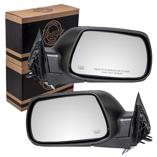 Power Mirror for 2005-2010 Grand Cherokee Heated Manual Fold 55156453AE Set CH1320246