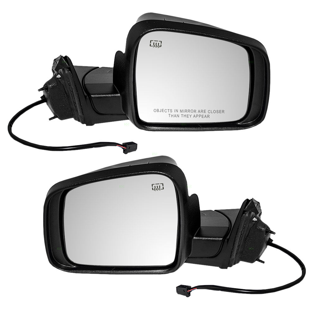 Driver and Passenger Power Side View Mirrors Heated Manual Folding Replaces 5SG19TZZAF 5SG18AXRAF CH1320330 CH1321330
