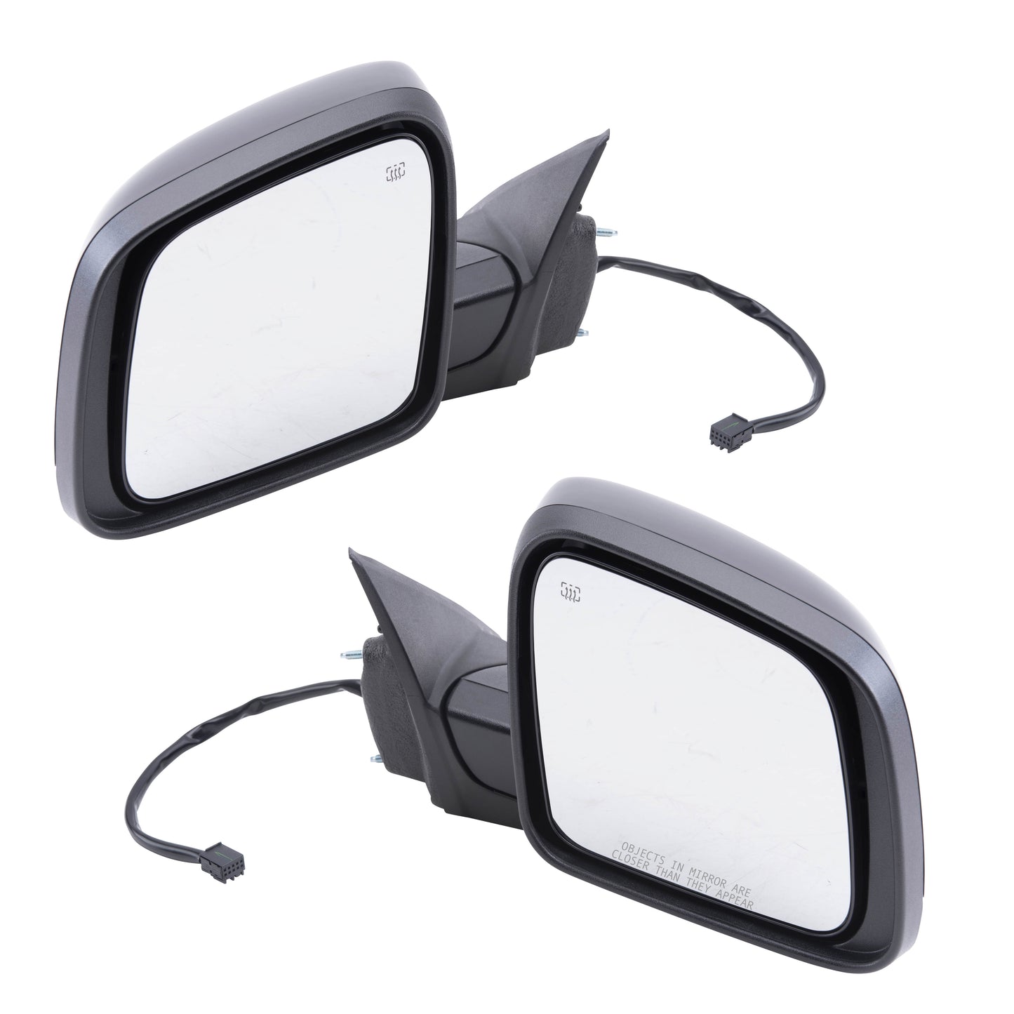 Driver and Passenger Power Side View Mirrors Heated Manual Folding Replaces 5SG19TZZAF 5SG18AXRAF CH1320330 CH1321330
