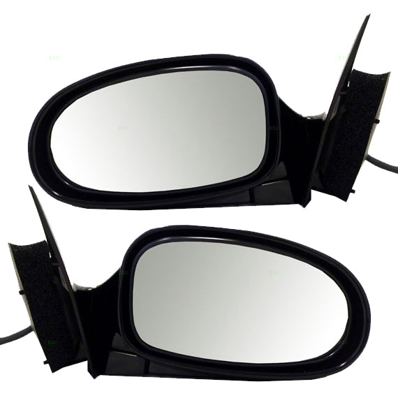 Replacement Driver and Passenger Power Side View Mirrors Heated Compatible with 1996-2000 Sebring 2 Door Convertible 4724247AB 4724246AB